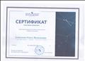 Сертификат участника вебинара "Финансовая грамотность в дошкольном возрасте: подходы к реализации", 2020г